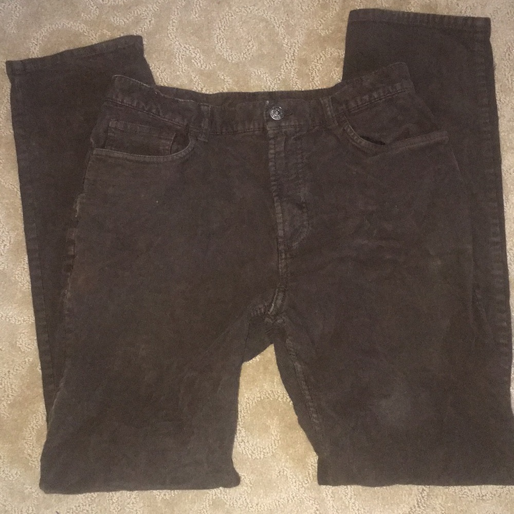 Boys Brooks Brothers Fleece brown cords pants 20